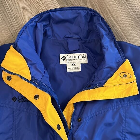 WOMENS VINTAGE COLUMBIA WINDBREAKER STYLE JACKET BLUE SIZE MEDIUM EEEUC - Picture 7 of 8